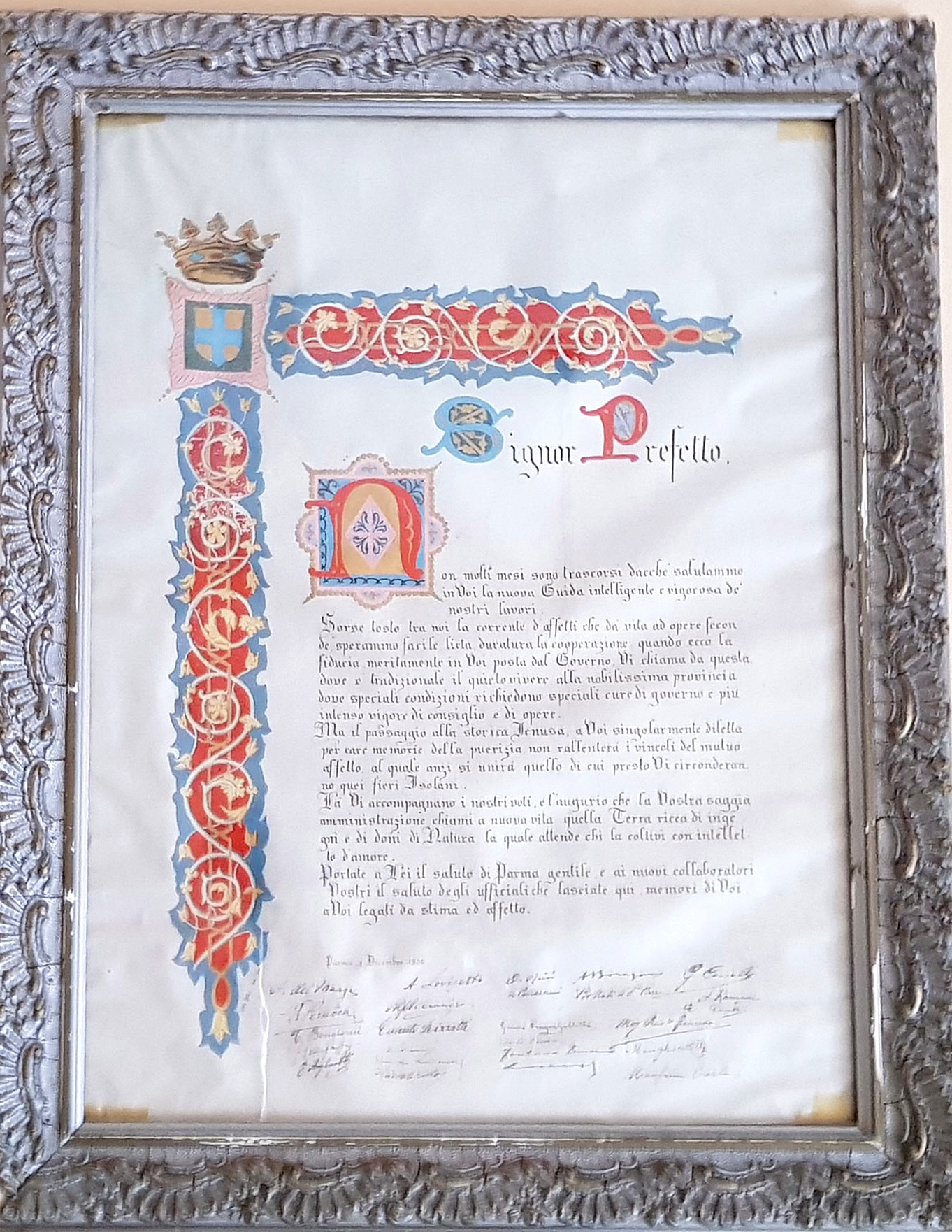 Illuminated document — Letter to the Prefect